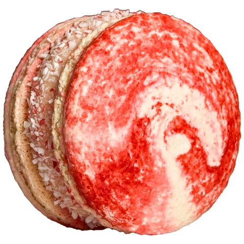 Peppermint Candy Cane Macroron