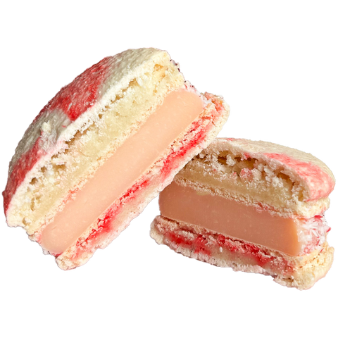 Peppermint Candy Cane Macroron