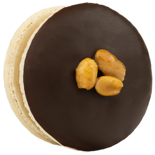 Salted Caramel Peanut Macroron